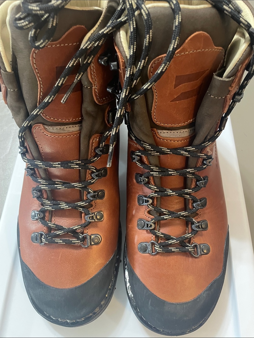 Zamberlan Brown Leather Hiking Boots - Two-Tone Brown, Tofane NW GTX Sz.9